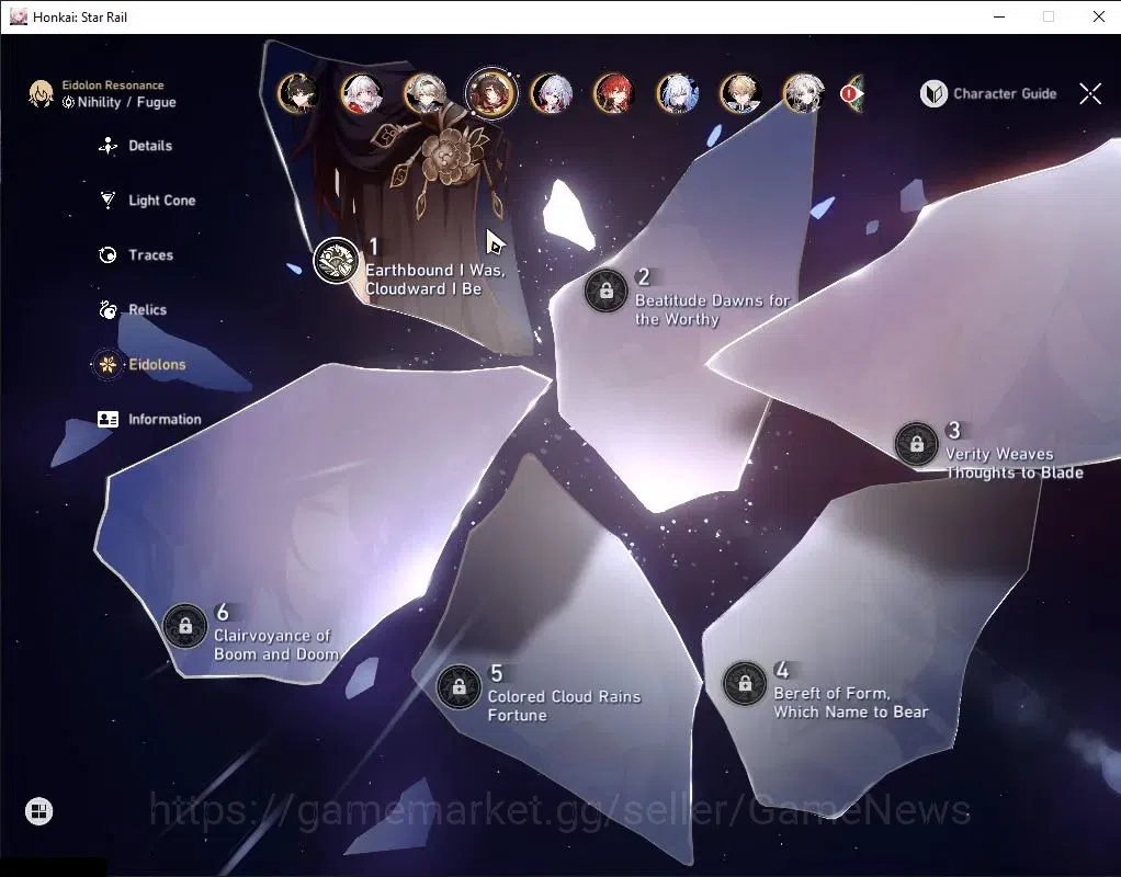 Honkai Star Rail Accounts Asia|TL 70|21 Limited|(Castorice,Evernight,Hysilen image 6