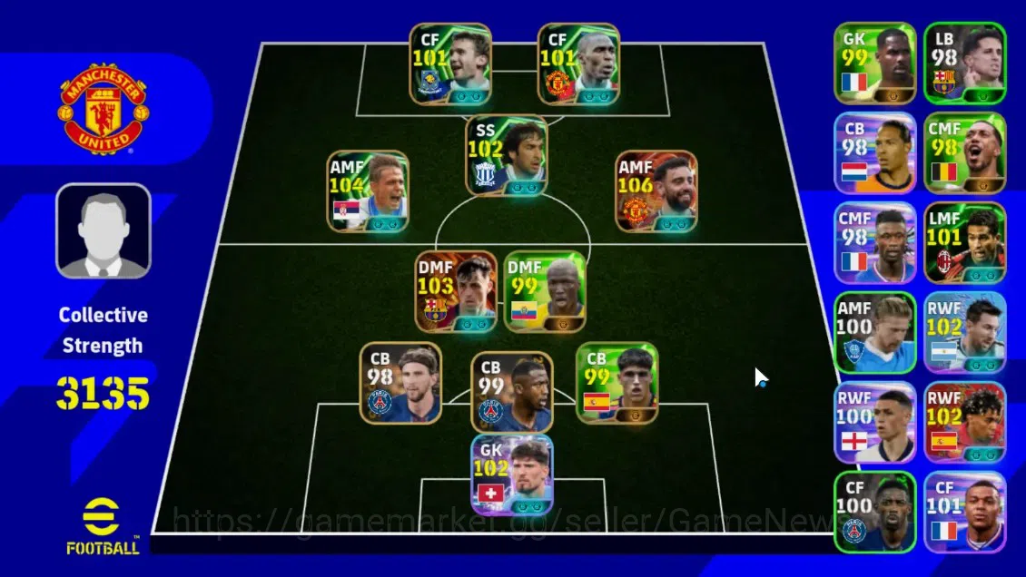 eFootball Accounts Legends & Iconic Players Android|Big Time Bruno Fernandes,Pedri|Epic Dragan Stojkovic,Raul,Andy 1