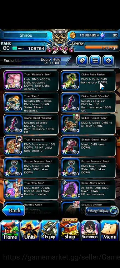 Grand Summoners Accounts End-Game Global|Rank 80|19 Ascend|EmiyaTW,S Miyu,MiyuTW,Isllid,Luvia&Rin,Luhan,Chloe,Saber,Etc|Lpot 13