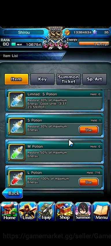 Grand Summoners Accounts End-Game Global|Rank 80|19 Ascend|EmiyaTW,S Miyu,MiyuTW,Isllid,Luvia&Rin,Luhan,Chloe,Saber,Etc|Lpot 2