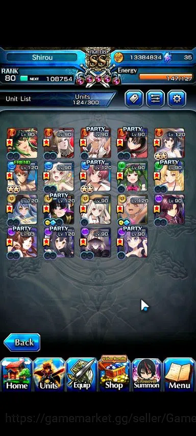Grand Summoners Accounts End-Game Global|Rank 80|19 Ascend|EmiyaTW,S Miyu,MiyuTW,Isllid,Luvia&Rin,Luhan,Chloe,Saber,Etc|Lpot 4