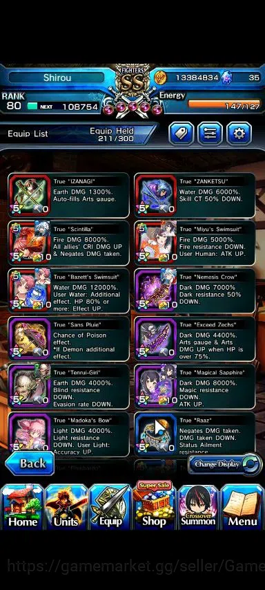 Grand Summoners Accounts End-Game Global|Rank 80|19 Ascend|EmiyaTW,S Miyu,MiyuTW,Isllid,Luvia&Rin,Luhan,Chloe,Saber,Etc|Lpot 5