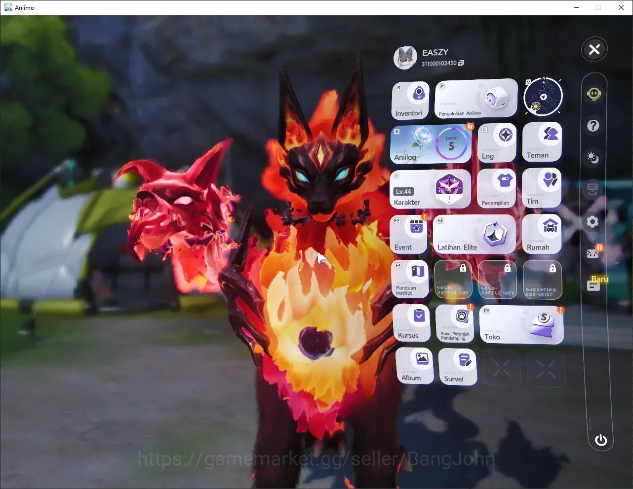 Aniimo Accounts Others NA|Lv44-Lunara|5 Prismana+2 Selector(Inferlupa,Irisalis,ThornbladeSP4,PanpantaSP10,StellarysSP3,Etc 1