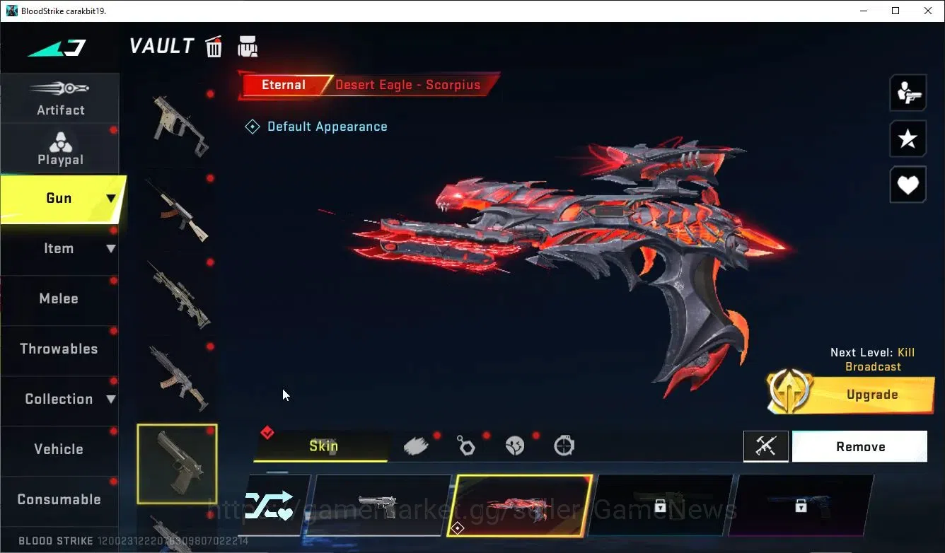 Blood Strike Accounts Collab Skin ASIA|Eternal DEagle-Scorpius|Collab TokRev FN2000|4 Ultra 5