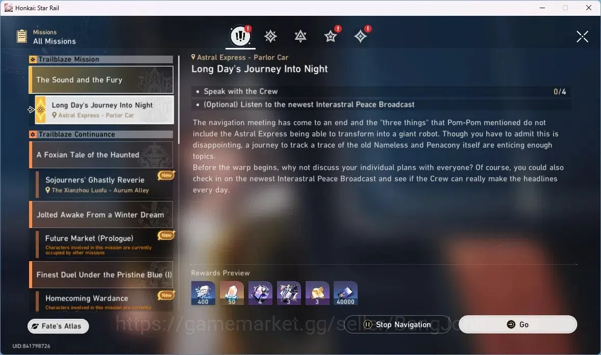 Honkai Star Rail Accounts ASIA | TL 65 | 3 LIMIT | PHAINON | DAN HENG | MC F image 5