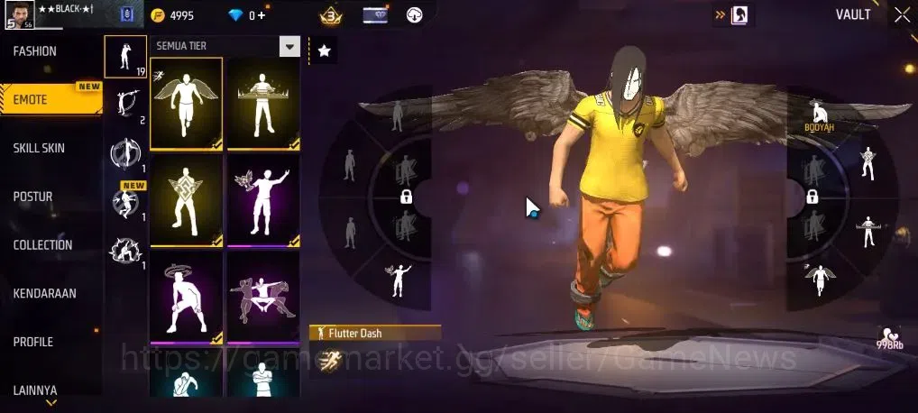 Free Fire Accounts Indonesia | M1887 Mamba Gnaw | MP5 Platinum Divini image 12