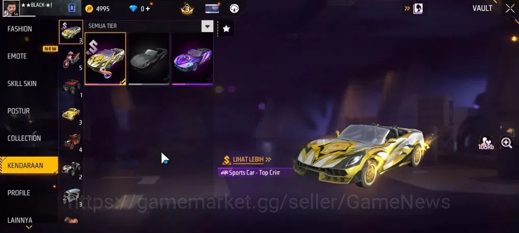 Free Fire Accounts Indonesia | M1887 Mamba Gnaw | MP5 Platinum Divini image 17
