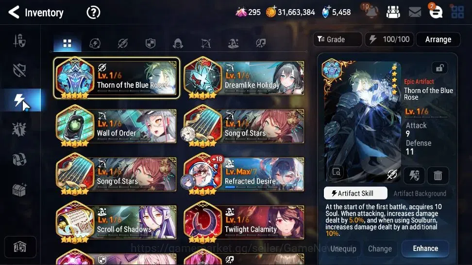 Epic Seven Accounts Starter GLOBAL UnVerif|New Era|8 ML(Rhiana&Luciela,Zio,Belian,etc)+Estelle,Rinak,Setsuka,Etc|5,4k 15