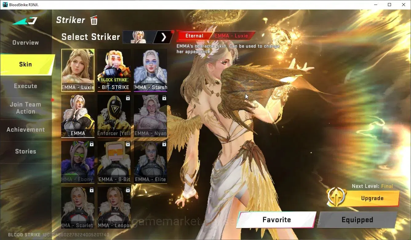 Blood Strike Accounts ASIA|ETERNAL EMMA-Luxie MAX+MELEE BFKnife|11 ULTRA image 3