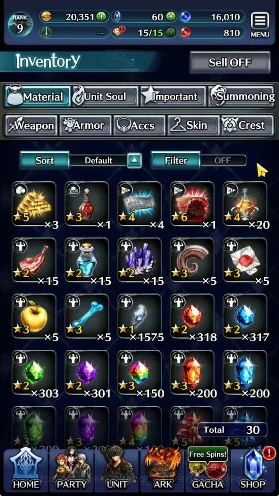 Last Cloudia Accounts GLOBAL |Rank 9| Goddess Lilaha, Enjin Samurai Megi image 9