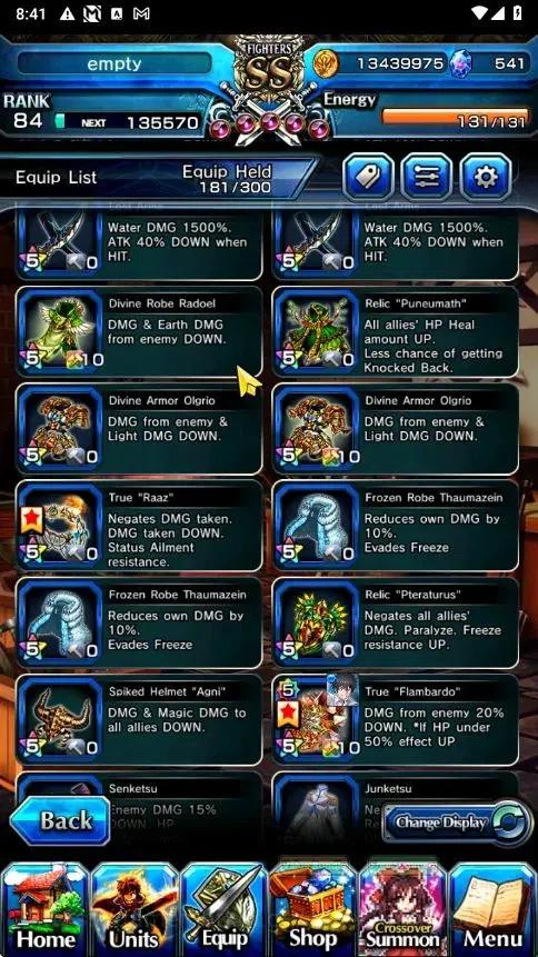 Grand Summoners Accounts Global|Rank 84|541 CC|15 Ascend+4 TW|[2x Okarun,In image 15