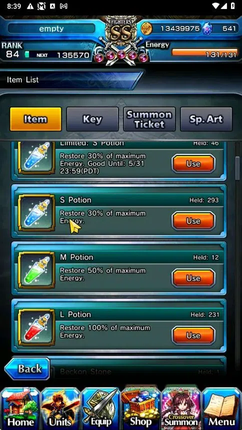 Grand Summoners Accounts Global|Rank 84|541 CC|15 Ascend+4 TW|[2x Okarun,In image 2