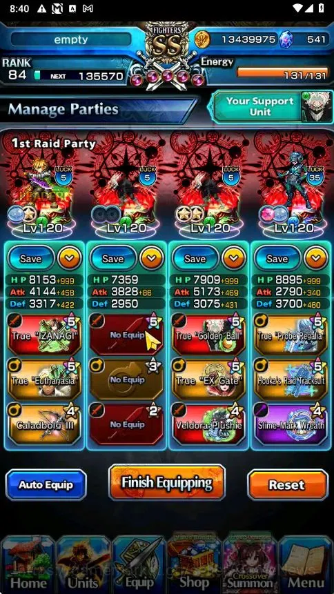 Grand Summoners Accounts Global|Rank 84|541 CC|15 Ascend+4 TW|[2x Okarun,In image 3