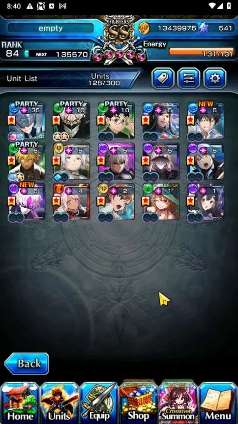 Grand Summoners Accounts Global|Rank 84|541 CC|15 Ascend+4 TW|[2x Okarun,In image 4