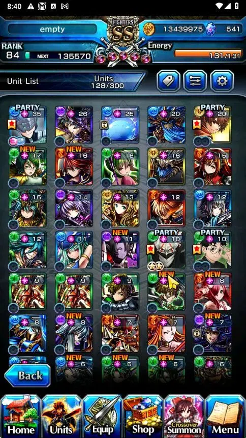 Grand Summoners Accounts Global|Rank 84|541 CC|15 Ascend+4 TW|[2x Okarun,In image 5