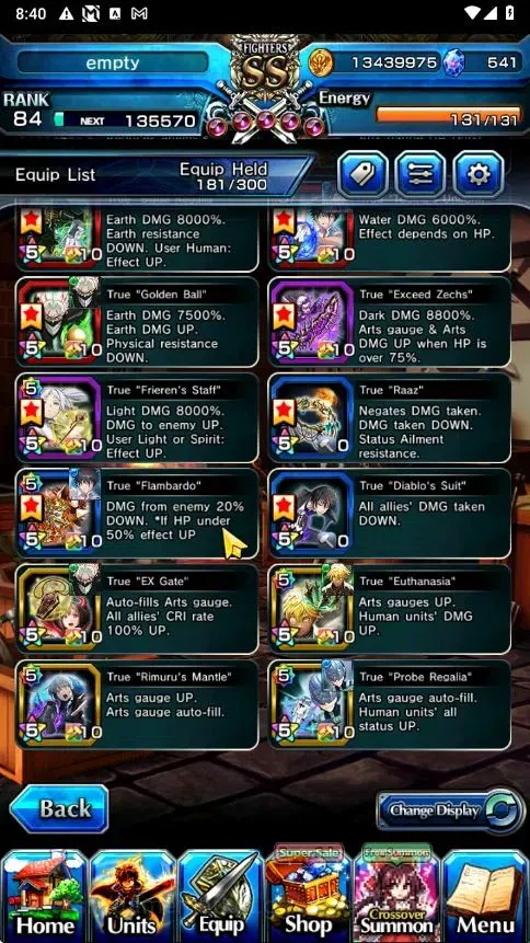 Grand Summoners Accounts Global|Rank 84|541 CC|15 Ascend+4 TW|[2x Okarun,In image 7