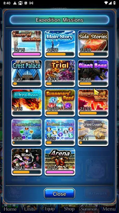 Grand Summoners Accounts Global|Rank 84|541 CC|15 Ascend+4 TW|[2x Okarun,In image 8