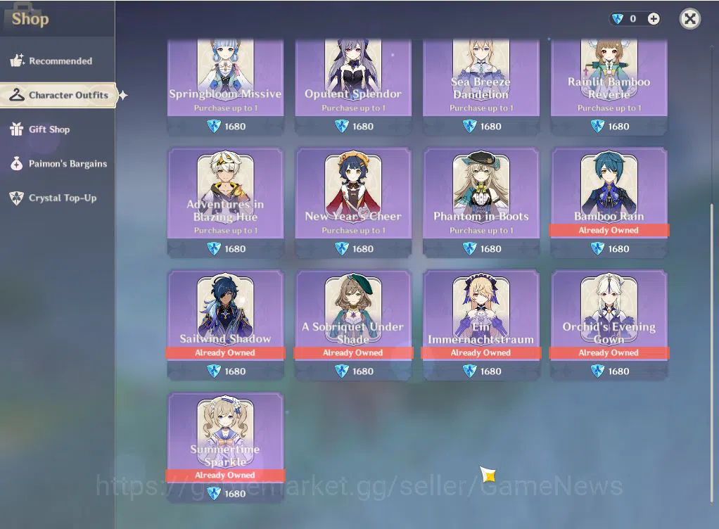 Genshin Impact Accounts Mid Game ASIA|AR60|PremTeam Esscoffier,Flins,Yelan,Ayaka|15Limited 19