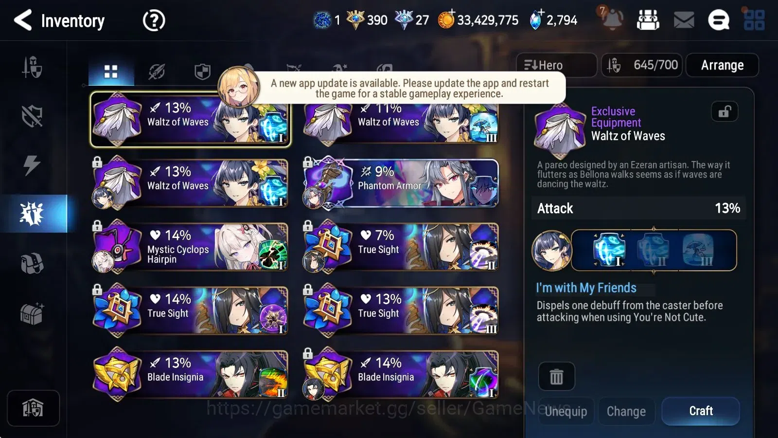 Epic Seven Accounts [GLOBAL] 14 ML (Shepherd ot Dark Diene, BArunka, H image 15