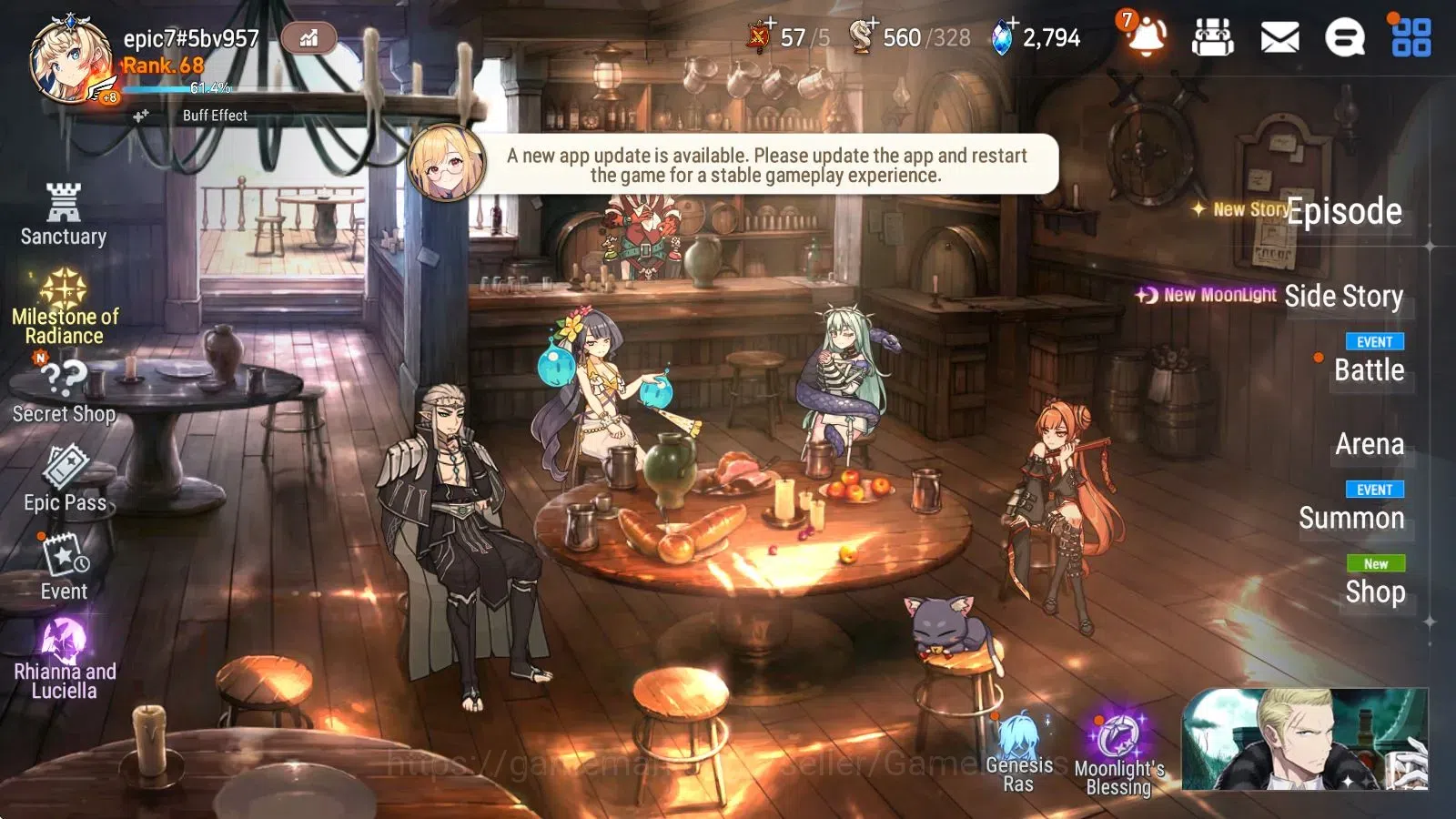 Epic Seven Accounts [GLOBAL] 14 ML (Shepherd ot Dark Diene, BArunka, H image 9