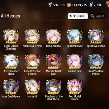 Epic Seven Limited Hero [GLOBAL] 14 ML (Shepherd ot Dark Diene, BArunka, H image 1