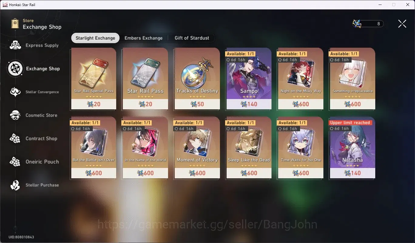 Honkai Star Rail Accounts ASIA|TL 70|19 Char Limited [Hyacine,Dan Heng-Perma image 10
