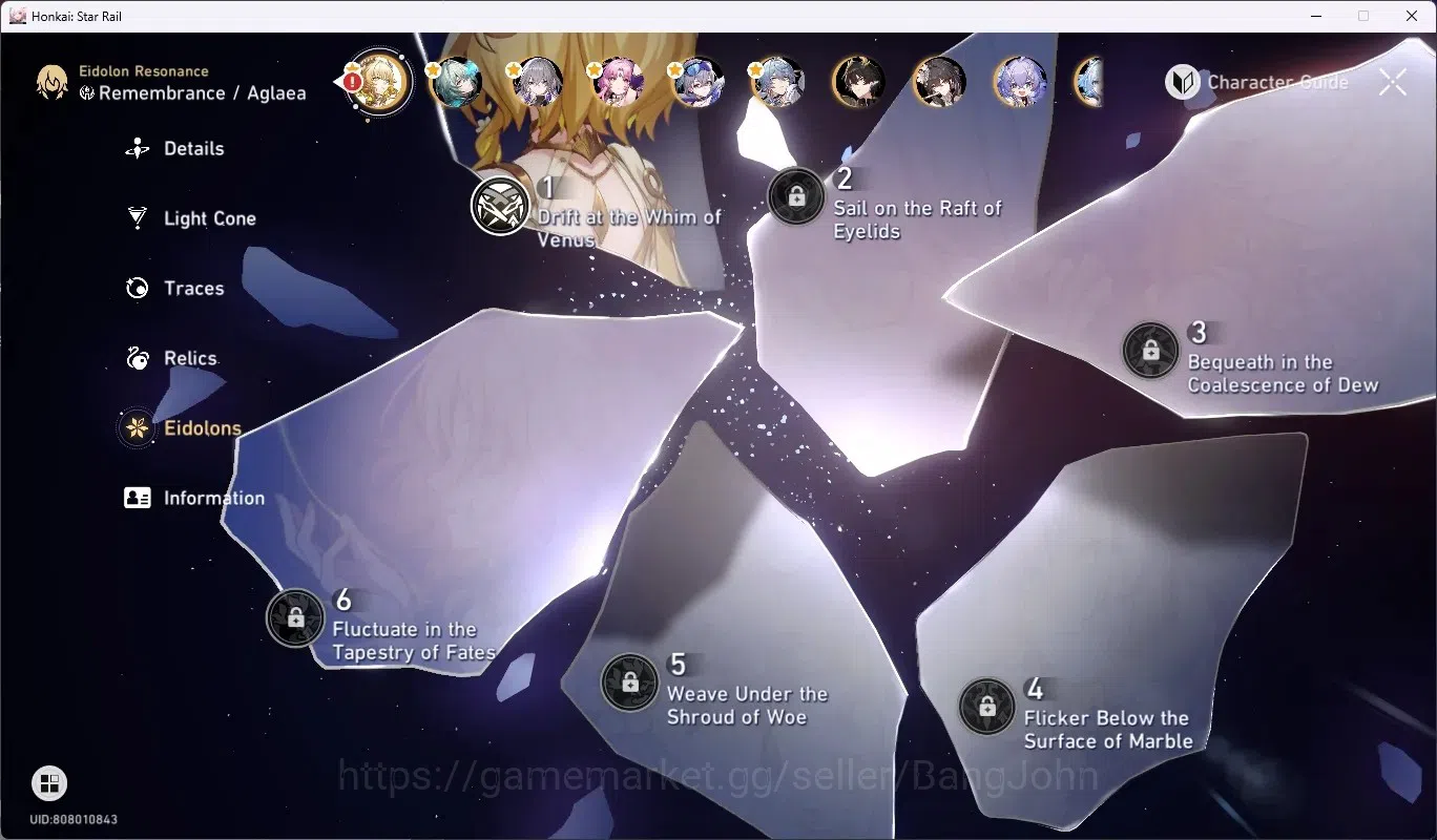 Honkai Star Rail Accounts ASIA|TL 70|19 Char Limited [Hyacine,Dan Heng-Perma image 7