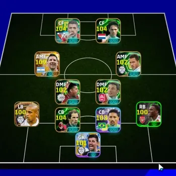 eFootball Accounts Legends & Iconic Players Android|Power 3183|BigTime Lionel Messi '26,Roberto Carlos '02|10 Epic Franco