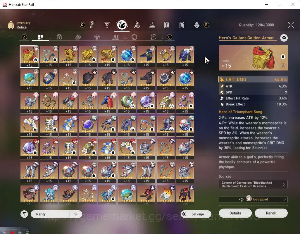 Honkai Star Rail Accounts Mid Game Asia|TL 70|17 Limited[Castorice E1,Hyacine,YaoGuang,Jingliu,Anaxa,Feixiao]+Sign 7