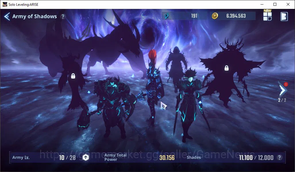 Solo Leveling: ARISE Accounts Total Power 403K | Esil A4 +Weapon, Gina, Soohyun A3, Mirei A1 + Weapon Plum + Fan OTFDemon 4