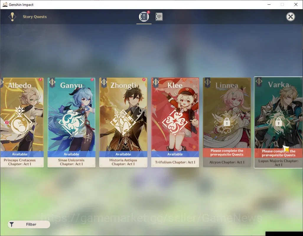 Genshin Impact Accounts ASIA|AR 40|BD Unset|2 Limited + 2 (*5Weapon)|Nicol image 13
