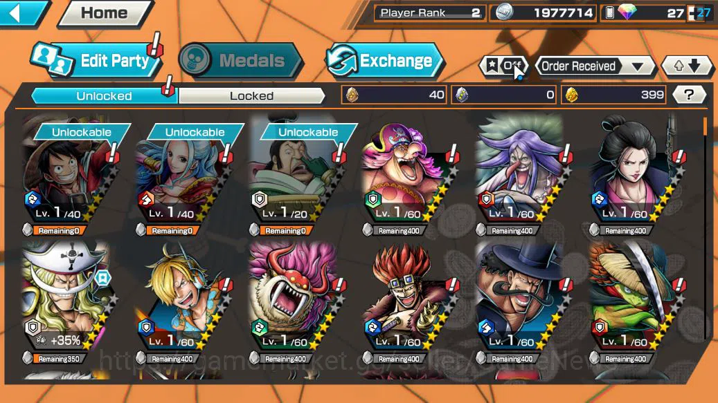 One Piece Bounty Rush Accounts Global|5 EX |T5E ST.Jaygarcia Saturn,AMS Borsalino image 4