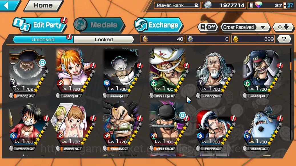 One Piece Bounty Rush Accounts Global|5 EX |T5E ST.Jaygarcia Saturn,AMS Borsalino image 6