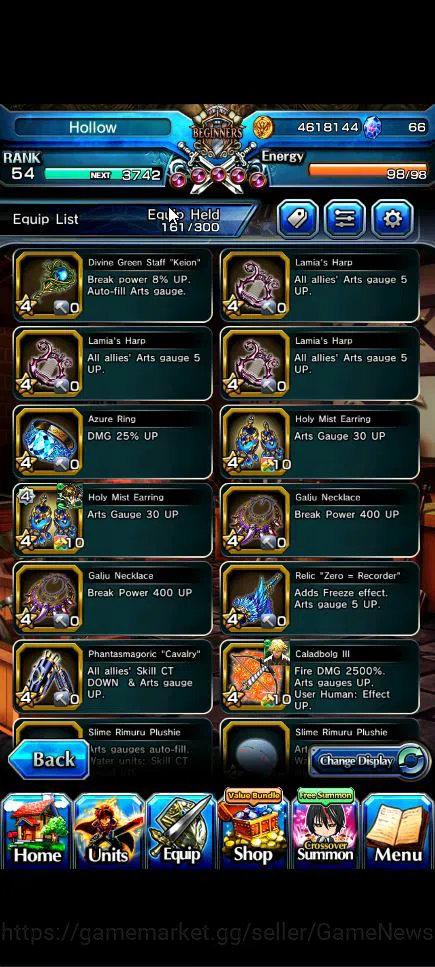 Grand Summoners Accounts Global|Rank 54|14 Ascend+4 TW|[Chloe,Gamagoori,Dia image 11
