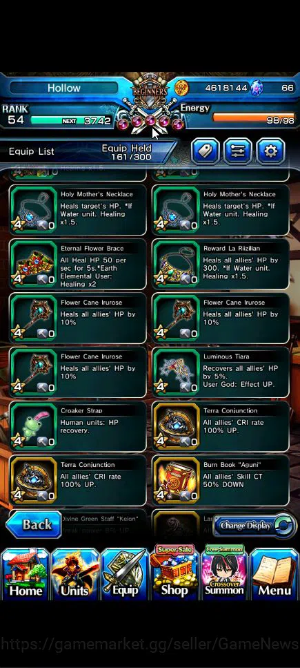 Grand Summoners Accounts Global|Rank 54|14 Ascend+4 TW|[Chloe,Gamagoori,Dia image 12