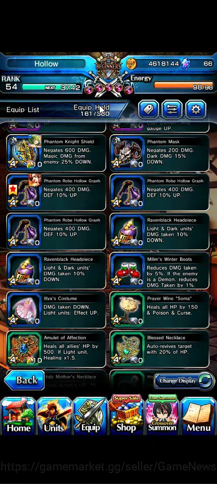 Grand Summoners Accounts Global|Rank 54|14 Ascend+4 TW|[Chloe,Gamagoori,Dia image 13