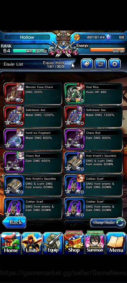 Grand Summoners Accounts Global|Rank 54|14 Ascend+4 TW|[Chloe,Gamagoori,Dia image 18