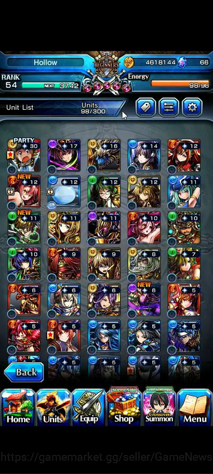 Grand Summoners Accounts Global|Rank 54|14 Ascend+4 TW|[Chloe,Gamagoori,Dia image 20