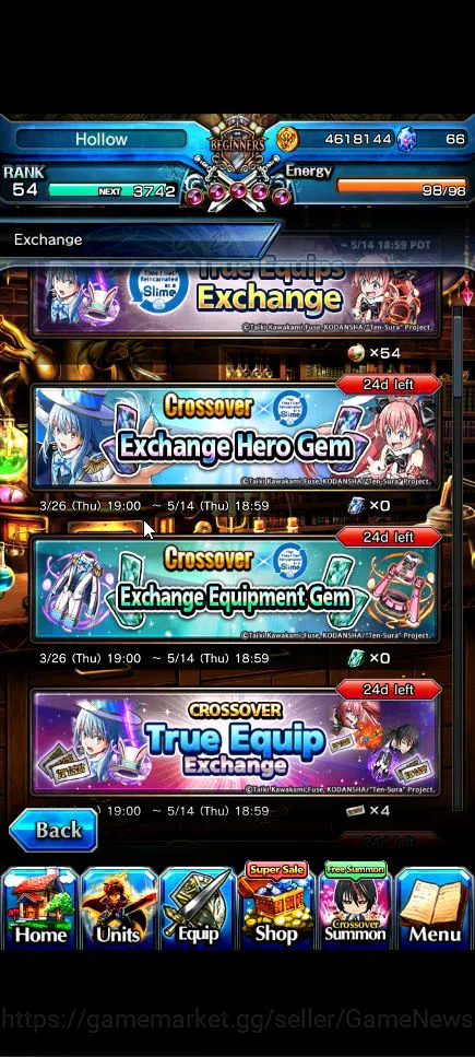 Grand Summoners Accounts Global|Rank 54|14 Ascend+4 TW|[Chloe,Gamagoori,Dia image 3