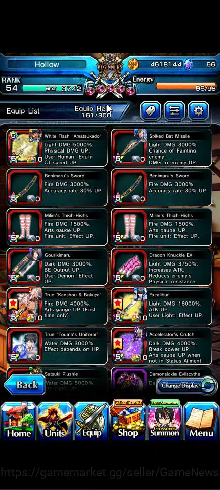 Grand Summoners Accounts Global|Rank 54|14 Ascend+4 TW|[Chloe,Gamagoori,Dia image 9