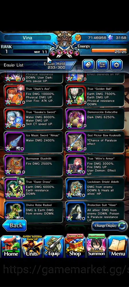 Grand Summoners Accounts Global|Rank 1|3158 cc Ready Gacha|6 Ascend+2 TW|[D image 16