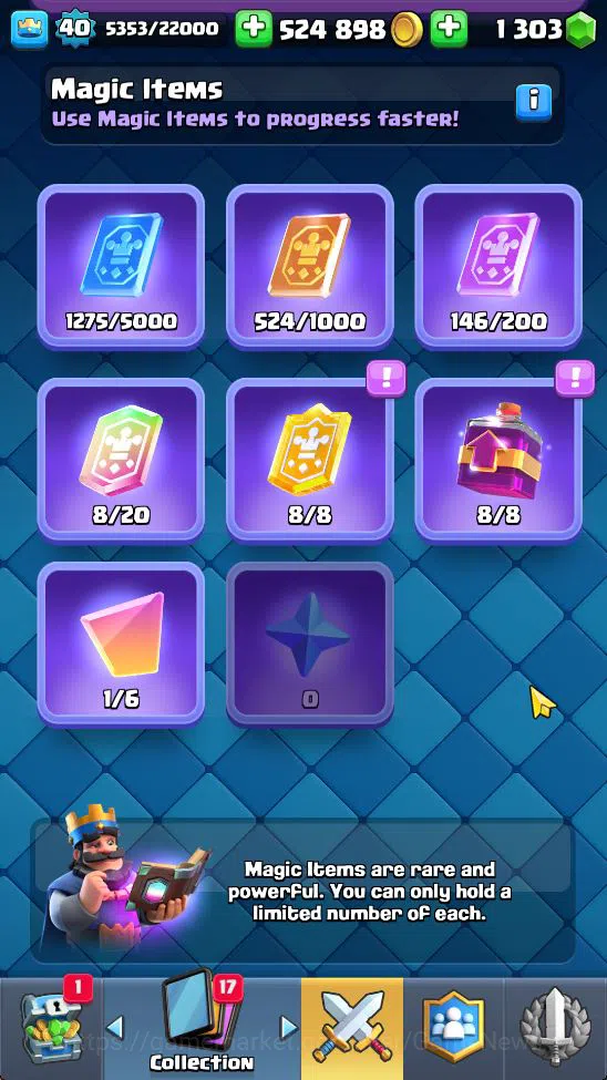 Clash Royale Accounts Midgame Lv 40|Trophy 8413|KTL 13|Limited Skin|Card 121| 2 Hero 9 EVO 8 Champ 21 Legendary 33 Epic 30 15