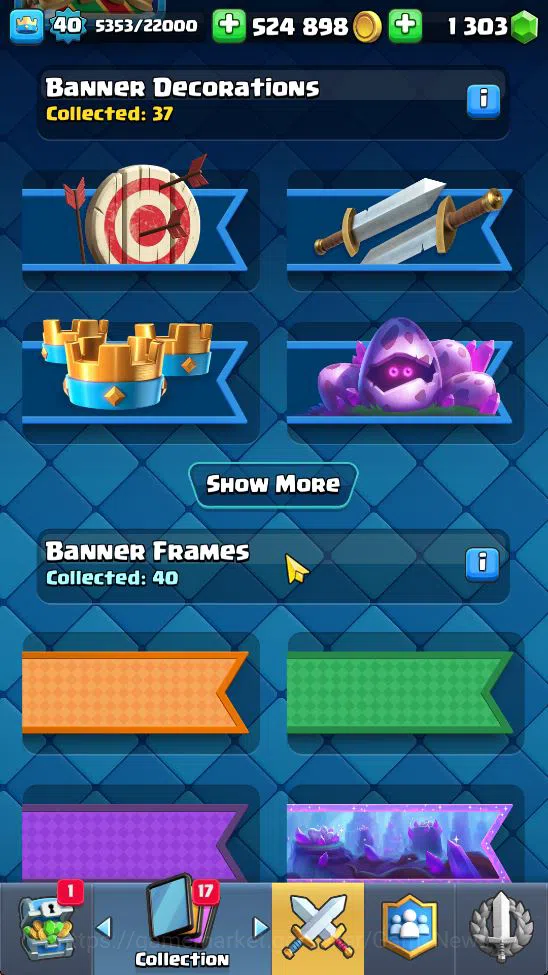 Clash Royale Accounts Midgame Lv 40|Trophy 8413|KTL 13|Limited Skin|Card 121| 2 Hero 9 EVO 8 Champ 21 Legendary 33 Epic 30 18