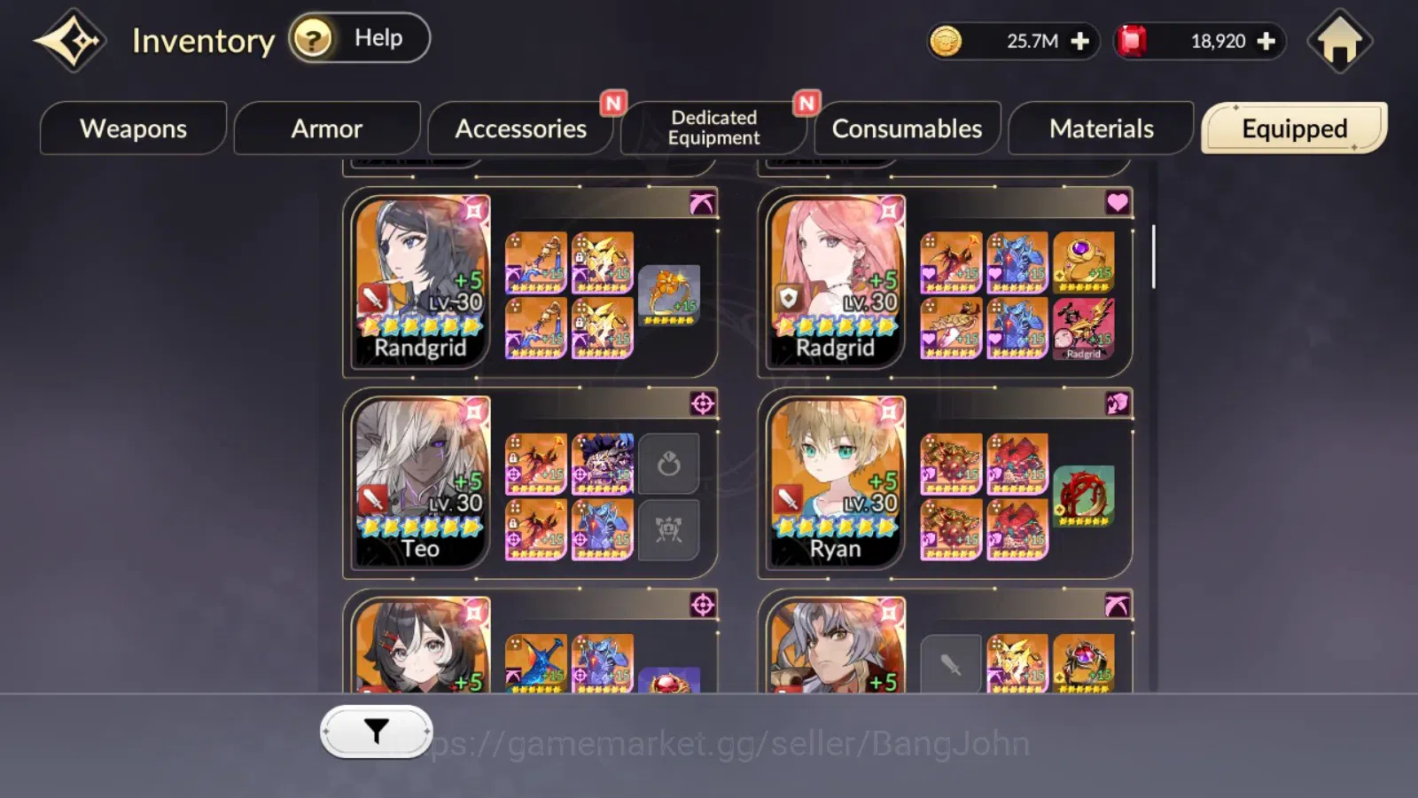 Seven Knights Re:Birth Accounts Global|FullEX7(TC2Juri,TC1Fai,Gelidus,Melia,Rosie) image 11