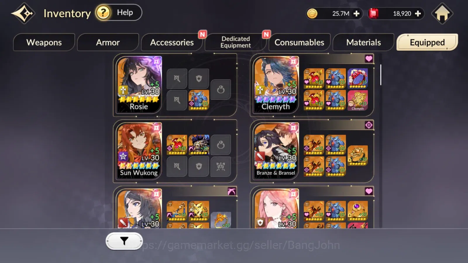 Seven Knights Re:Birth Accounts Global|FullEX7(TC2Juri,TC1Fai,Gelidus,Melia,Rosie) image 12