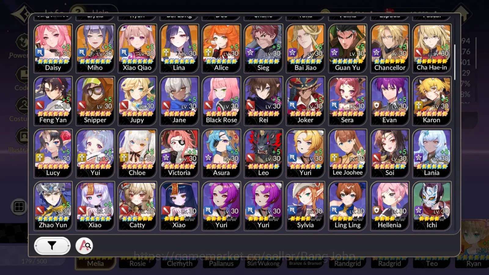 Seven Knights Re:Birth Accounts Global|FullEX7(TC2Juri,TC1Fai,Gelidus,Melia,Rosie) image 18
