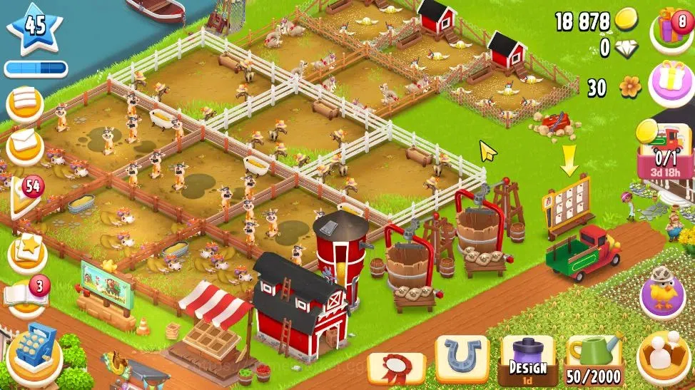 Hay Day Accounts Lvl 45 | Silo Storage 1000 + Barn Storage 1050 | S image 2