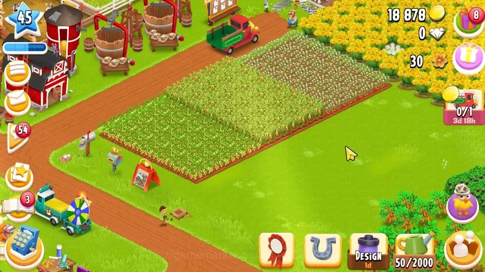 Hay Day Accounts Lvl 45 | Silo Storage 1000 + Barn Storage 1050 | S image 4