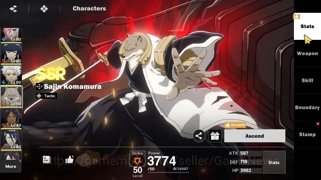 BLEACH: Soul Resonance Accounts NuverseSEA LV 62|8 SSR [(UraharaB2,Aizen,Szayelapo image 16