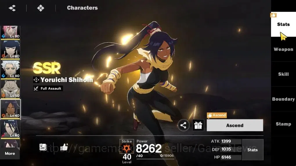 BLEACH: Soul Resonance Accounts NuverseSEA LV 62|8 SSR [(UraharaB2,Aizen,Szayelapo image 17